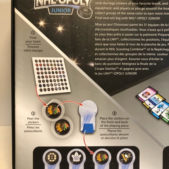 NHL-Opoly Junior Hockey Board Game Complete - Picture 14 of 15